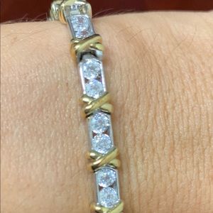 Cubic zirconia tennis bracelet